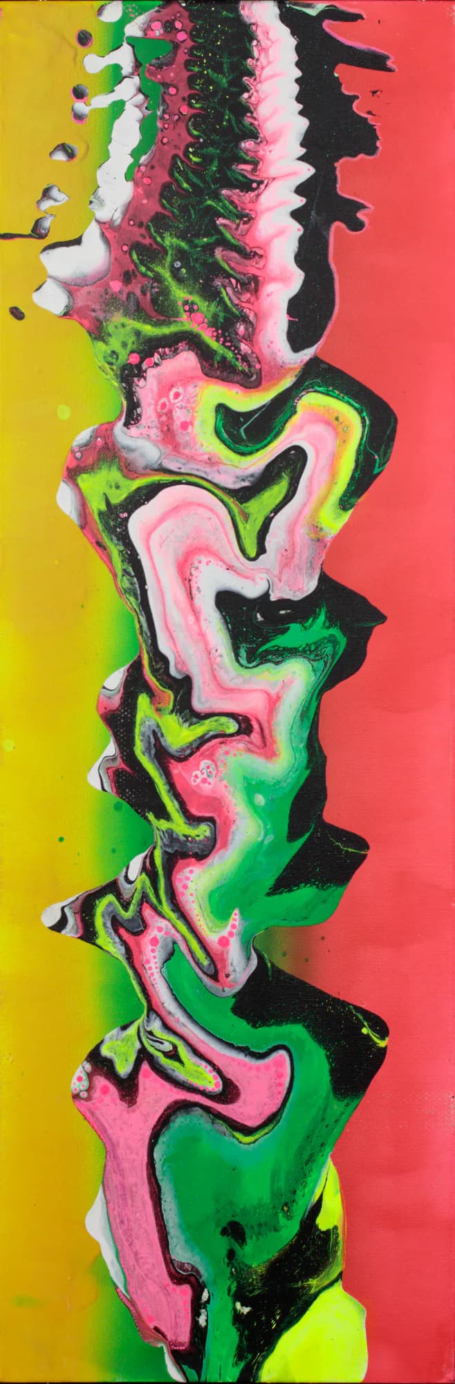 Green Colored Smoke as a gallery-wrapped canvas