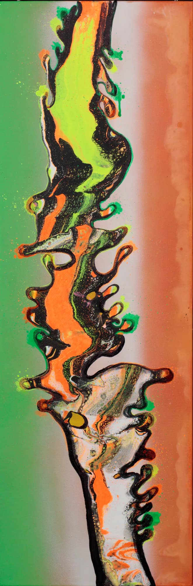 Orange Colored Smoke as a gallery-wrapped canvas