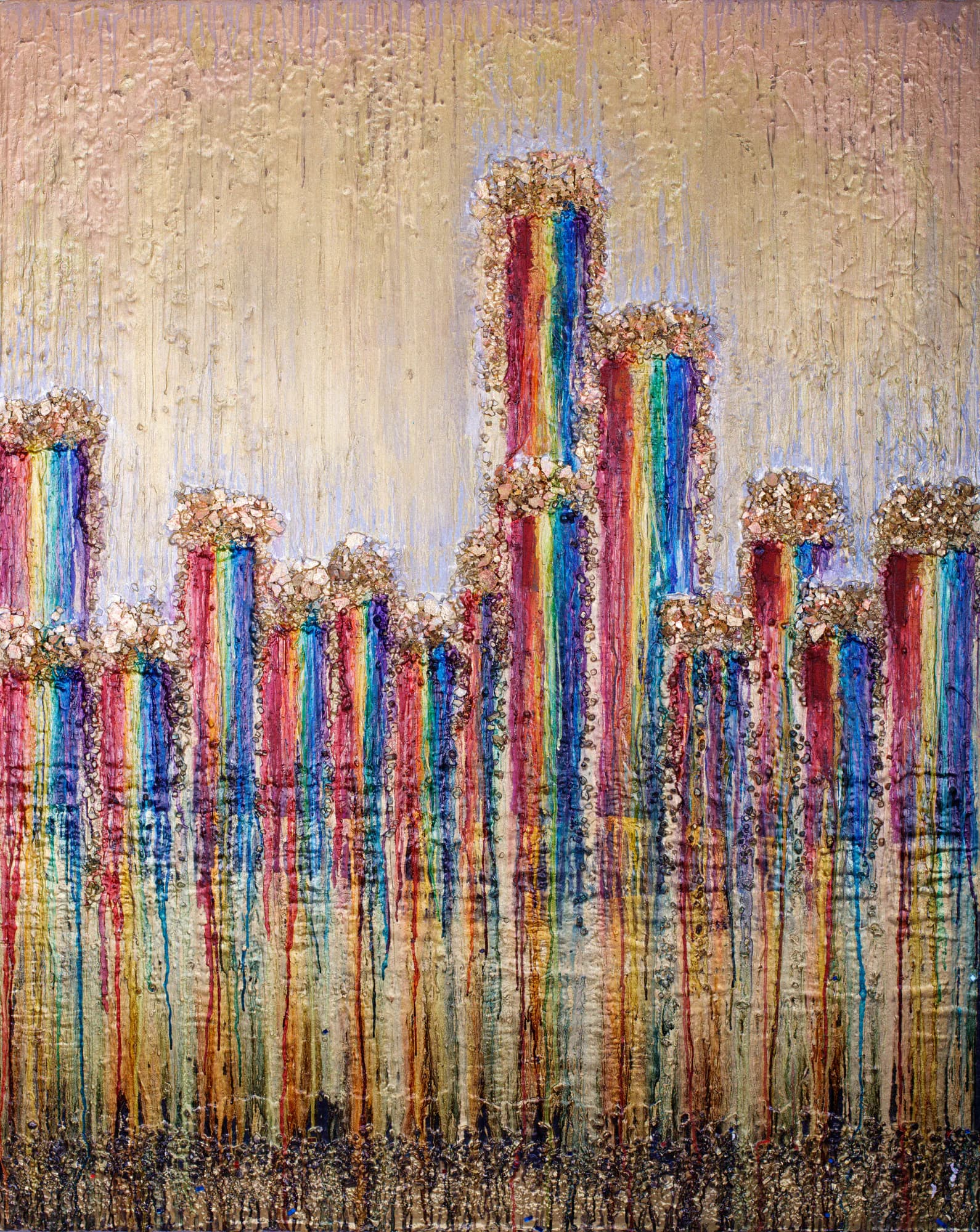 Cityscape as a gallery-wrapped canvas