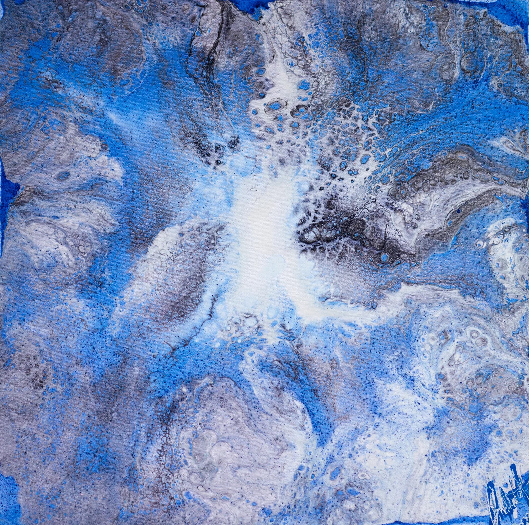 Blue Cloudburst, Acrylic Abstract collection
