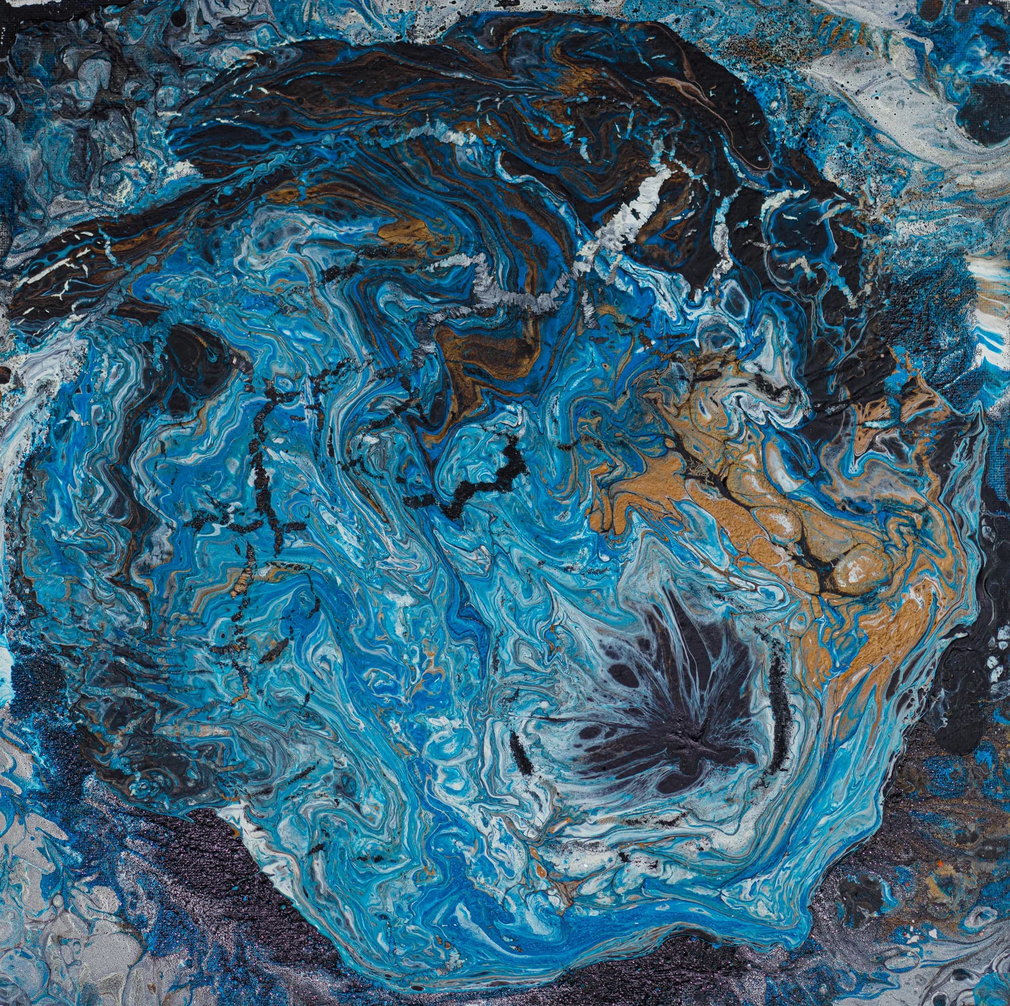 Copper Tide, Acrylic Abstract collection