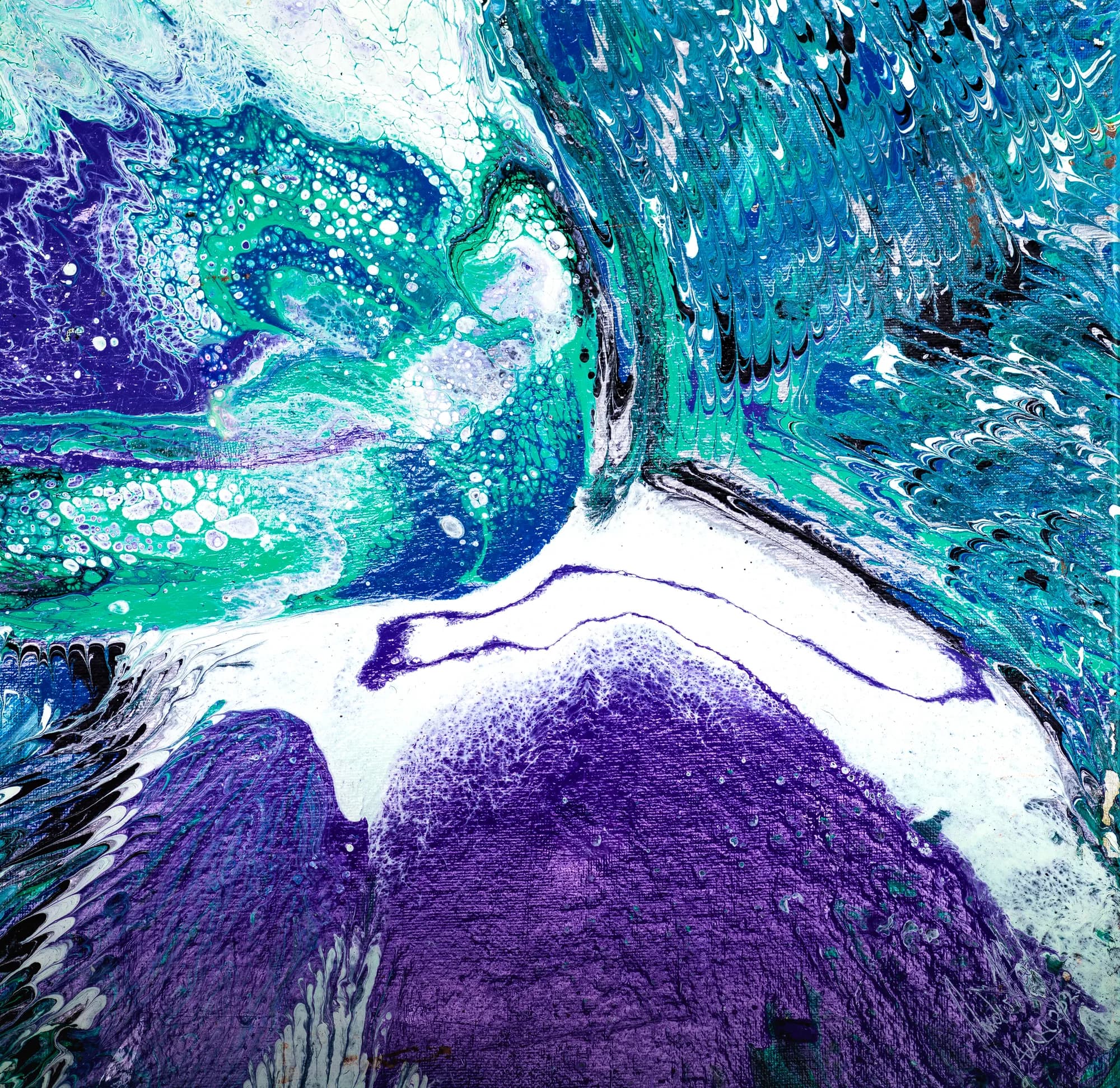 Violet Tide, Acrylic Abstract collection